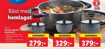 Lidl Gryta av gjuten aluminium erbjuda