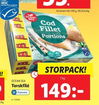 Lidl Torskfilé erbjuda