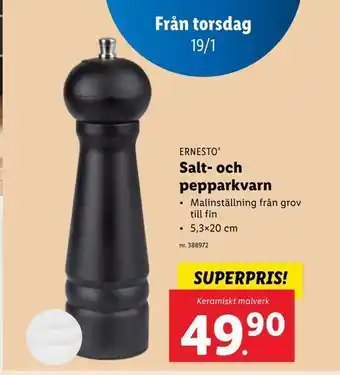 Lidl Salt- och pepparkvarn erbjuda