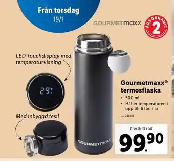 Lidl Gourmetmaxx® termosflaska erbjuda