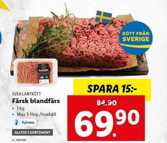 Lidl Färsk blandfärs erbjuda