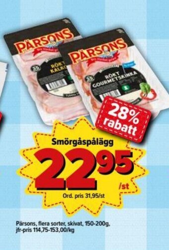 Östenssons Pärsons Smörgåspålägg 150-200g erbjuda