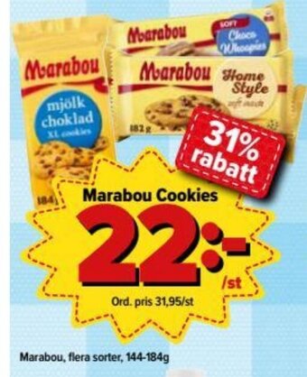Östenssons Marabou Cookies 144-184g erbjuda