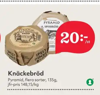 Pyramidbröd knäckebröd