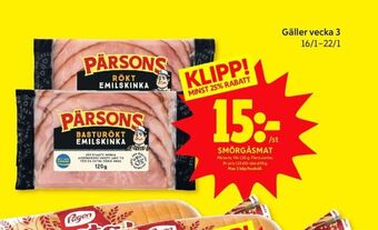 ICA Kvantum Pärsons skinka erbjuda