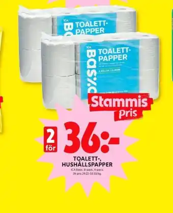 ICA Kvantum Ica basic hushållspapper erbjuda