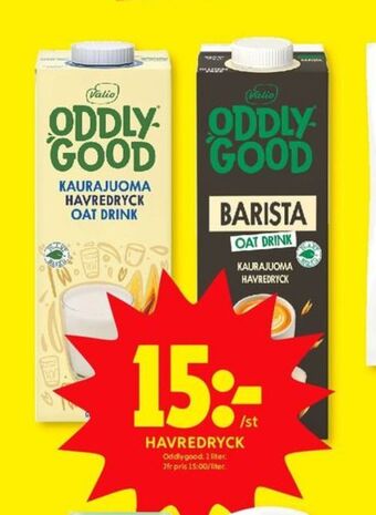 ICA Kvantum Valio oddlygood barista havredryck erbjuda