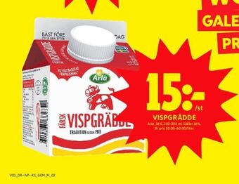 ICA Kvantum Arla vispgrädde erbjuda