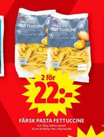 ICA Maxi Ica pasta erbjuda