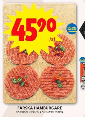 ICA Maxi Ica hamburgare erbjuda