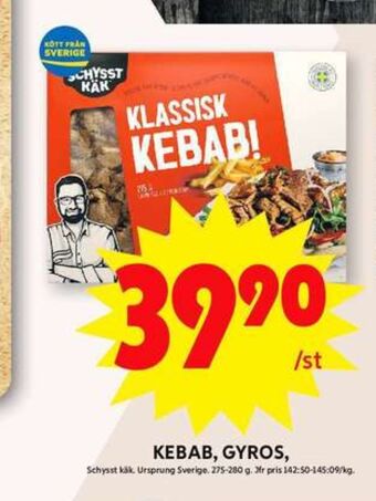 ICA Maxi Schysst käk kebab erbjuda