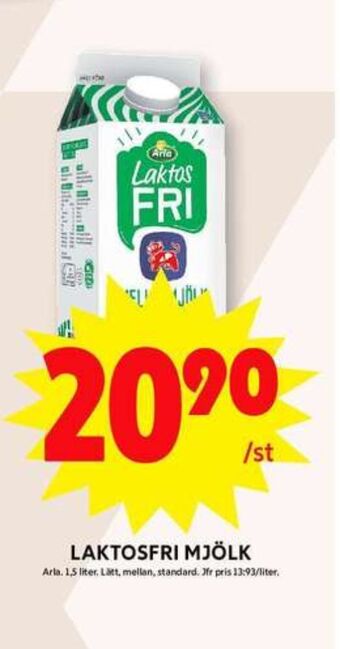 ICA Maxi Arla lättmjölk erbjuda