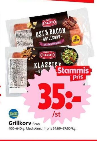 ICA Nära Scan grillkorv erbjuda