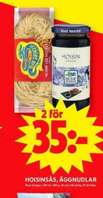 ICA Maxi Blue dragon såser erbjuda