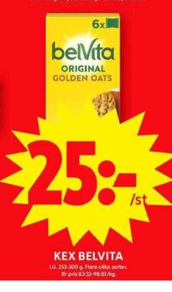 ICA Maxi Belvita kex erbjuda