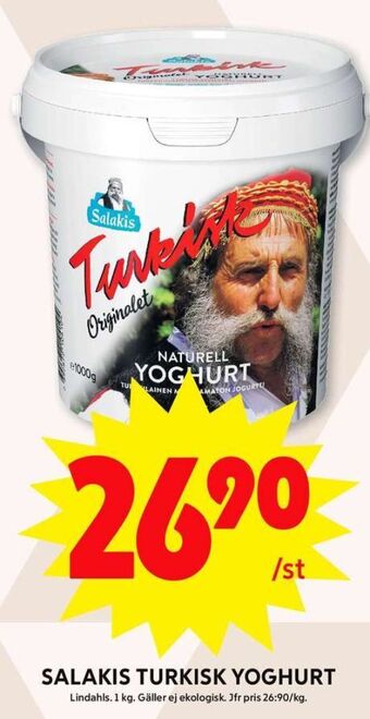 ICA Maxi Salakis yoghurt erbjuda