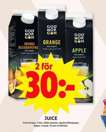 ICA Maxi God morgon juice erbjuda