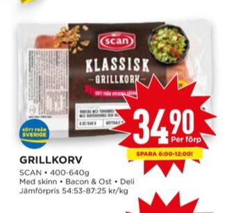 Willys Scan grillkorv erbjuda