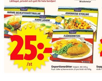 ICA Supermarket Dafgårds färdigrätter erbjuda