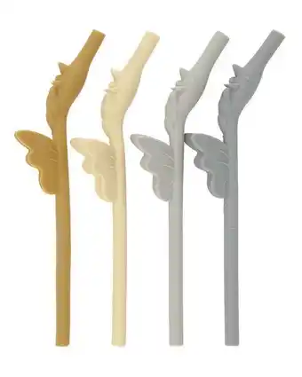 Bergqvist Skor Sugrör silicone unicorn 4-pack quarry mix erbjuda