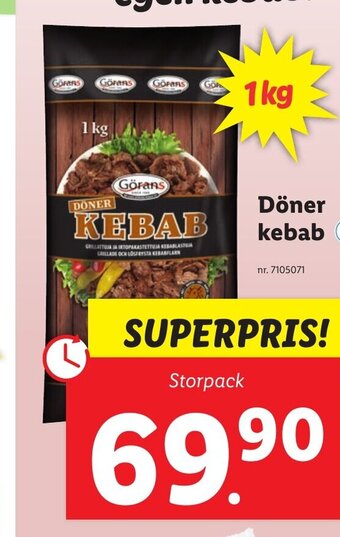 Lidl Döner kebab erbjuda