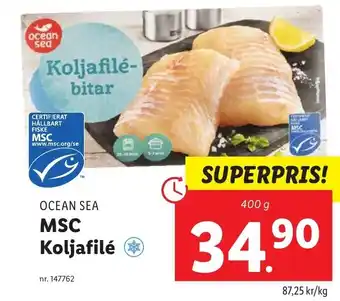 Lidl Ocean Sea MSC Koljafilé 400g erbjuda