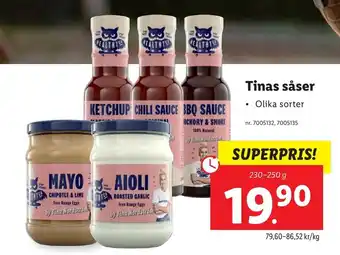 Tinas såser 230-250g