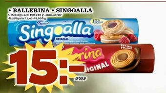 Bonum Matmarknad Ballerina • singoalla erbjuda