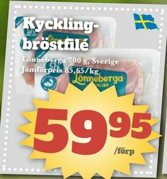 Bonum Matmarknad Kycklingbröstfilé erbjuda