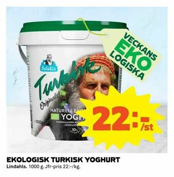 Coop Extra Ekologisk turkisk yoghurt erbjuda