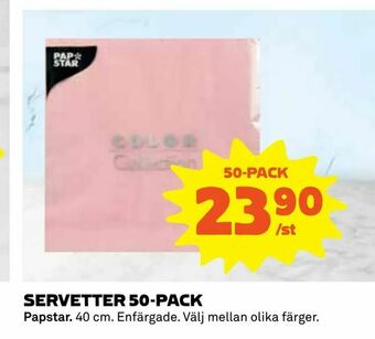Coop Daglivs Servetter 50-pack erbjuda