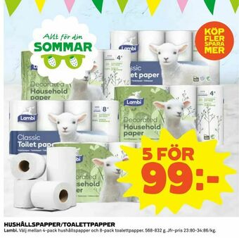 Coop Daglivs Hushållspapper/toalettpapper erbjuda