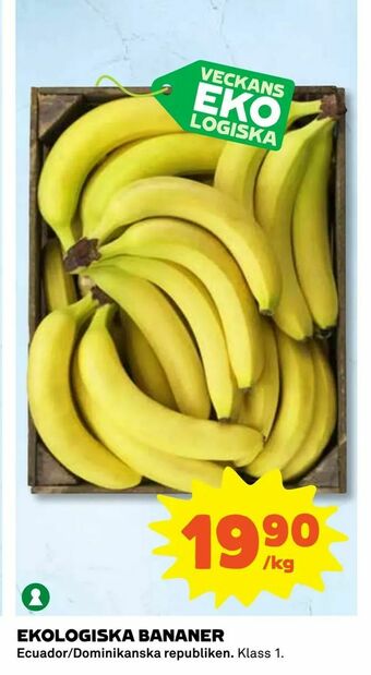 Coop Daglivs Ekologiska bananer erbjuda