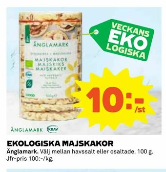 Coop Daglivs Ekologiska majskakor erbjuda