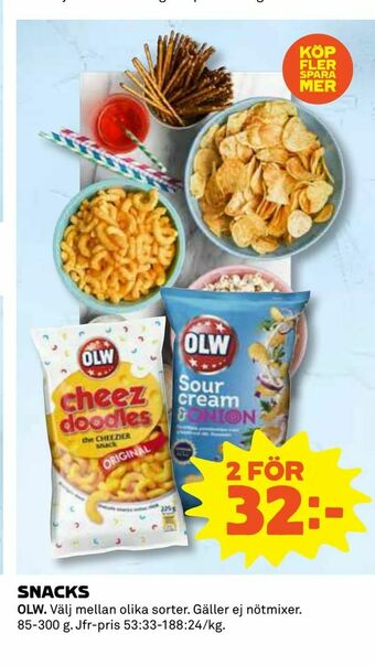 Coop Daglivs Snacks erbjuda