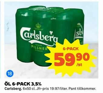 Coop Daglivs Öl 6-pack 3,5% erbjuda