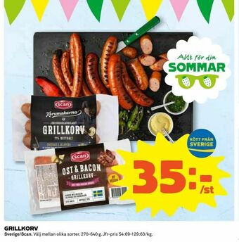 Coop Daglivs Grillkorv erbjuda