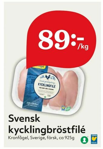 Hemköp Svensk kycklingbröstfilé erbjuda