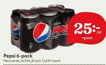 Hemköp Pepsi 6-pack erbjuda
