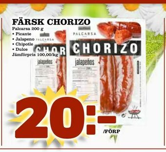 Matboden Ektorp Färsk chorizo erbjuda