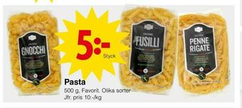 Matöppet Pasta erbjuda