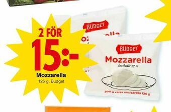 Matöppet Mozzarella erbjuda