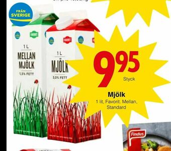Matöppet Mjölk erbjuda