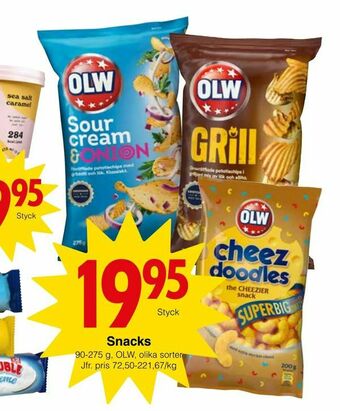 Matöppet Snacks erbjuda