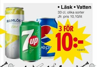 Matöppet Läsk • Vatten erbjuda