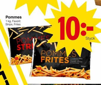 Matöppet Pommes erbjuda