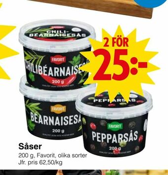Matöppet Såser erbjuda