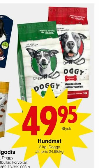 Matöppet Hundmat erbjuda