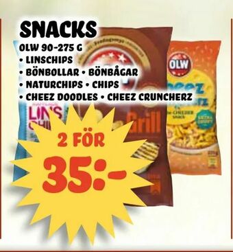 Nelins snacks erbjuda