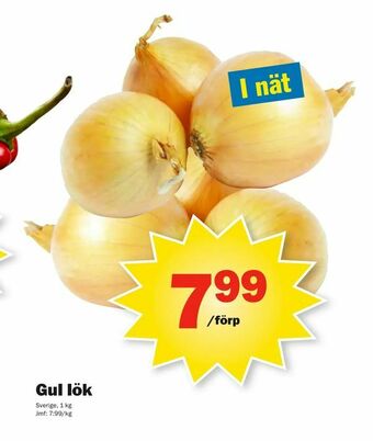 Pekås Gul lök erbjuda